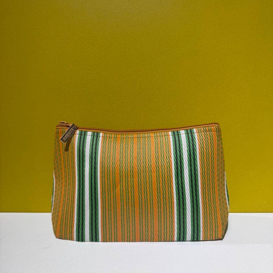 Striped Recycled Nylon Washbag