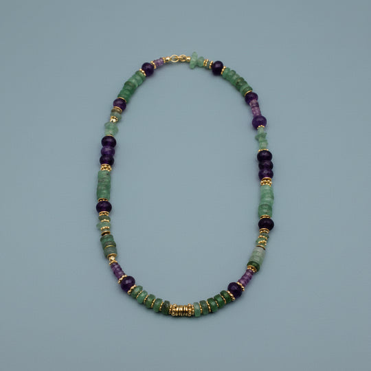 Amethyst Heishi necklace
