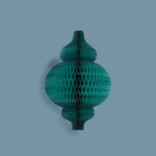 Honeycomb Tissue Ornament Emerald