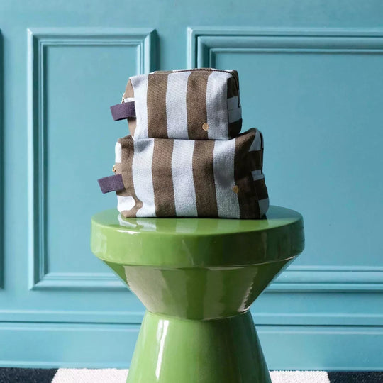 Cube Striped Wash Bag