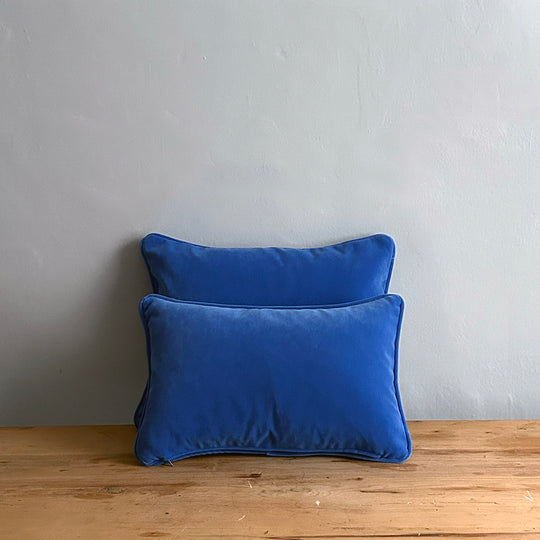Cerulean Velvet Cushions
