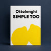 A minimalist graphic with the text 'Ottolenghi SIMPLE TOO' in black on a white background, with two large yellow abstract shapes at the bottom.