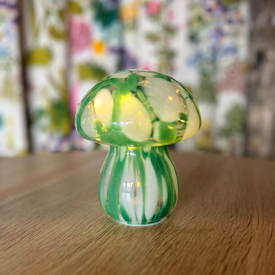 Green Glass LED Lamp
