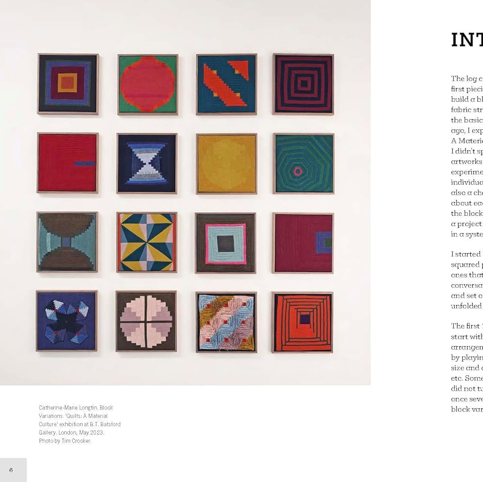 A printed page titled 'INTRODUCTION' with several small square color samples on the left and blocks of explanatory text on the right, likely from a catalog or art publication.