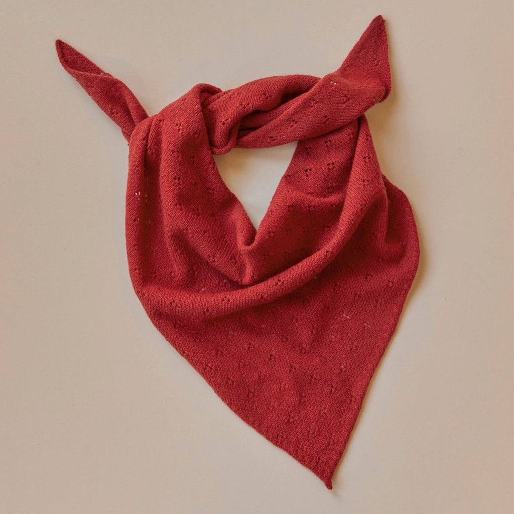 Red bandana on a beige background