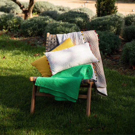 Hand-stitched Bobble Cushions