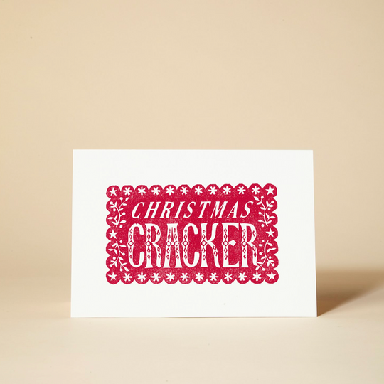 Pressed & Folded Linocut Christmas Cards