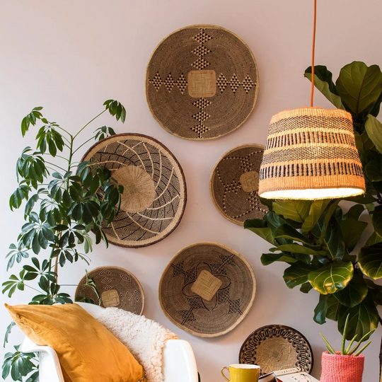 Handwoven Sisal Lampshades