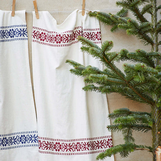 Embroidered Tea Towel