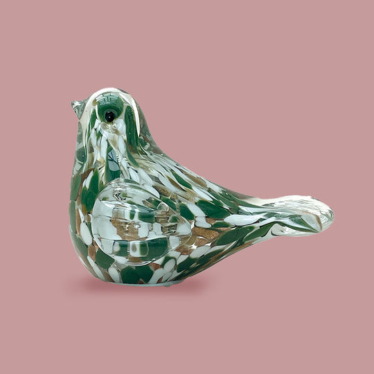 Green Glass Bird LED Lamp