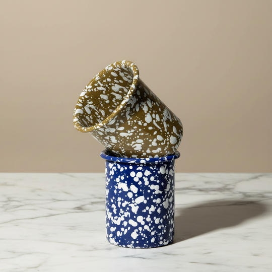 Splatter Enamel Utensil Pots