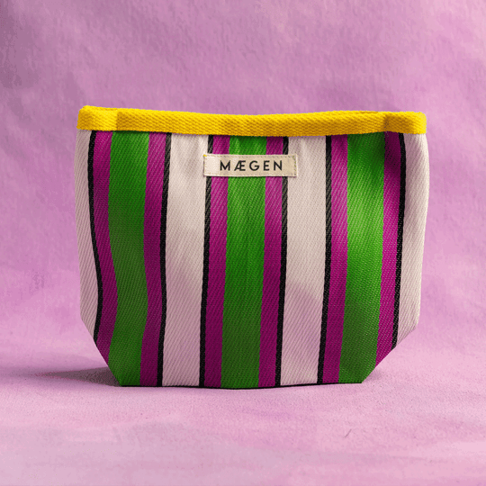 Striped Wash Bag/Pouch