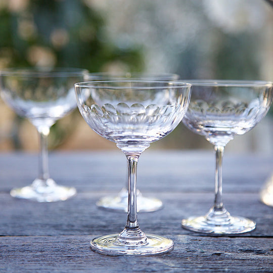 Crystal Champagne Saucers