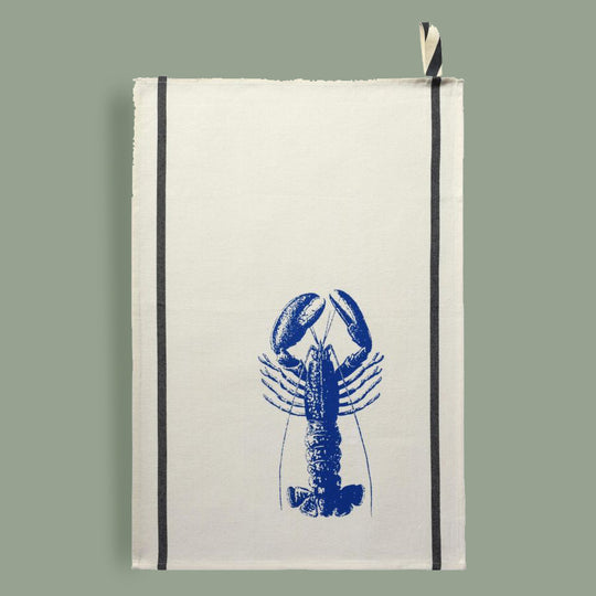 Blue Lobster Tea Towel