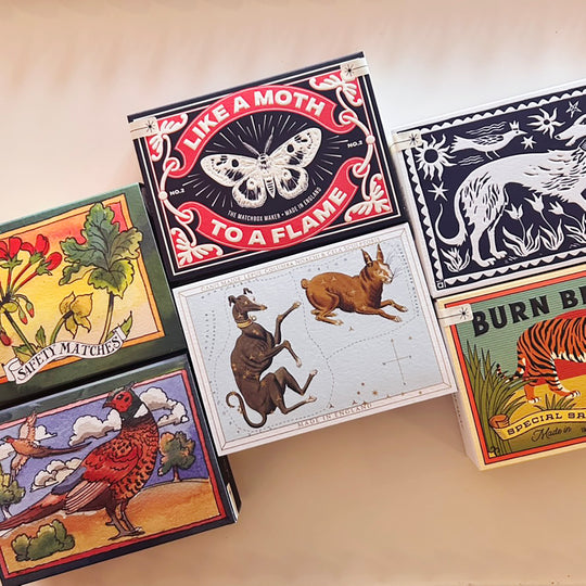Letterpress Large Matchboxes
