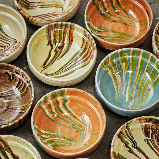 Romanian Swirl Ceramic Bowls