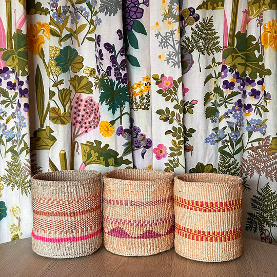 Kenyan Fine Weave Basket Small