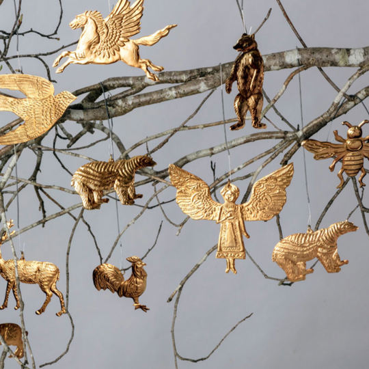 Pressed Gold Decorations