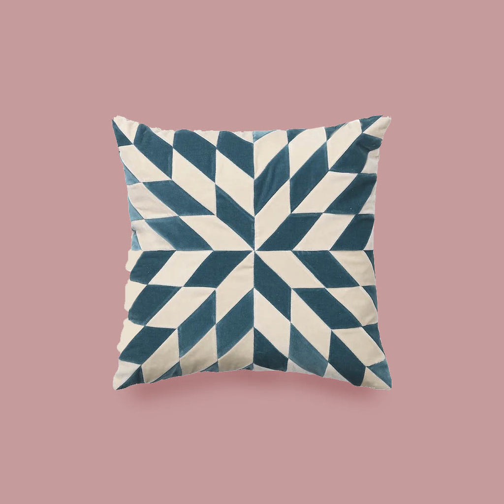 Nova Velvet Patchwork Cushion